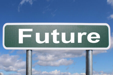 Picture of a sign saying future.